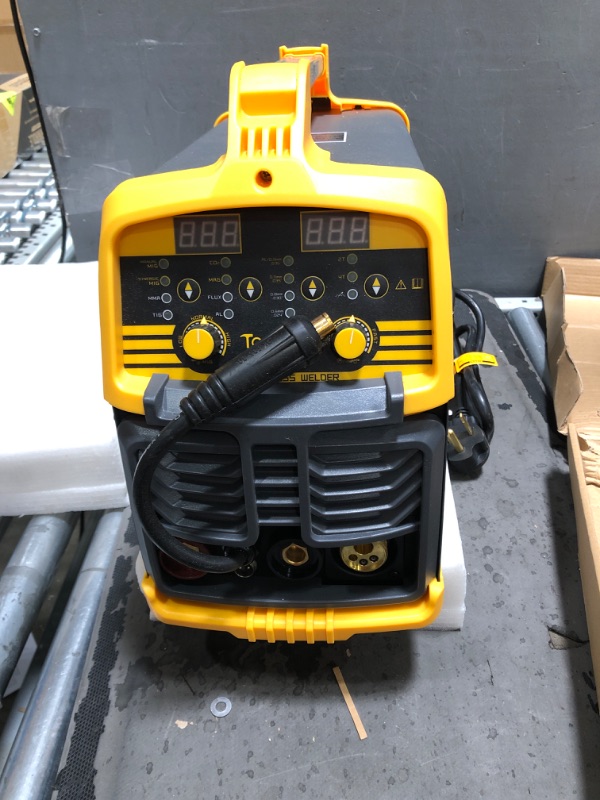 Photo 3 of ***MISSING PARTS***TOOLIOM Aluminum MIG Welder 250A 110V/220V Dual Voltage MIG/Lift TIG/Stick 3 in 1 Welding Machine 250A Aluminum MIG Welder