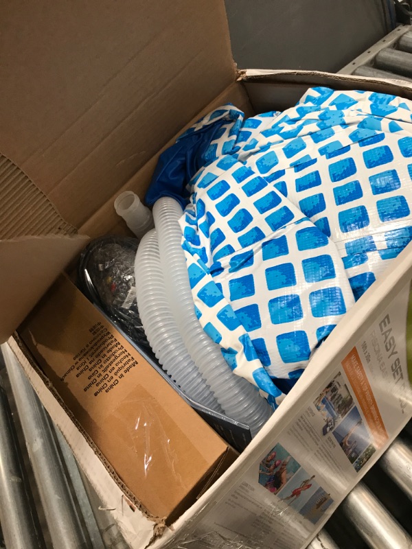 Photo 1 of INTEX 28121EH Easy Set Inflatable Swimming Pool Set: 10ft x 30in – Includes 530 GPH Cartridge Filter Pump – Puncture-Resistant Material – 1018 Gallon Capacity – 23in Water Depth 10FT x 30IN Pool with Filter