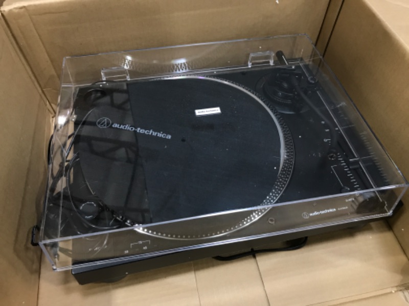 Photo 3 of *UNFUNCTIONAL*- Audio-Technica AT-LP120XUSB-BK Direct-Drive Turntable (Analog & USB), Fully Manual, Hi-Fi, 3 Speed, Convert Vinyl to Digital, Anti-Skate and Variable Pitch Control Black