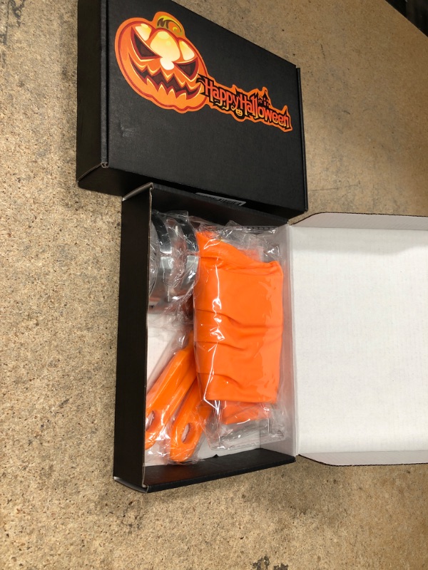 Photo 1 of 2  of- LASGU 2 Pcs Pumpkin Carving Scraper Glove Kit,Ergonomically Designed Pumpkin Carving Tool with 2 Pumpkin Scrapers Gloves & Pumpkin Knife for Halloween