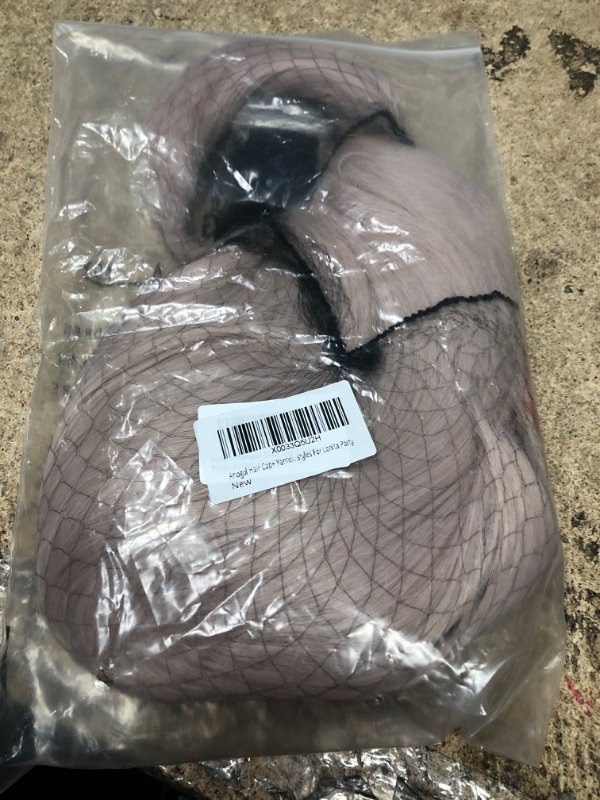 Photo 1 of ANOGOL Hair Cap+ Yanfei Genshin Impact Pink Wigs Anime Cosplay Wigs Long Straight Synthetic Hair With Bangs Fringe Hairstyles For Lonita Party