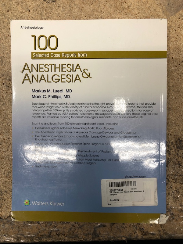 Photo 2 of 00 Selected Case Reports from Anesthesia & Analgesia