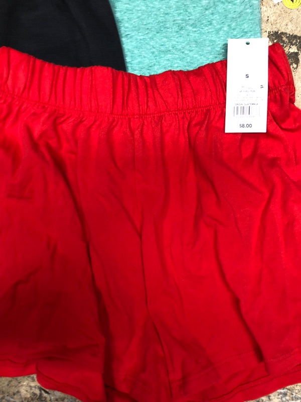 Photo 3 of BUNDLE - Short Sleeve T-Shirt - Cat & Jack™ (2) and 3T black sweat pants; and Lively Red shorts - S. 