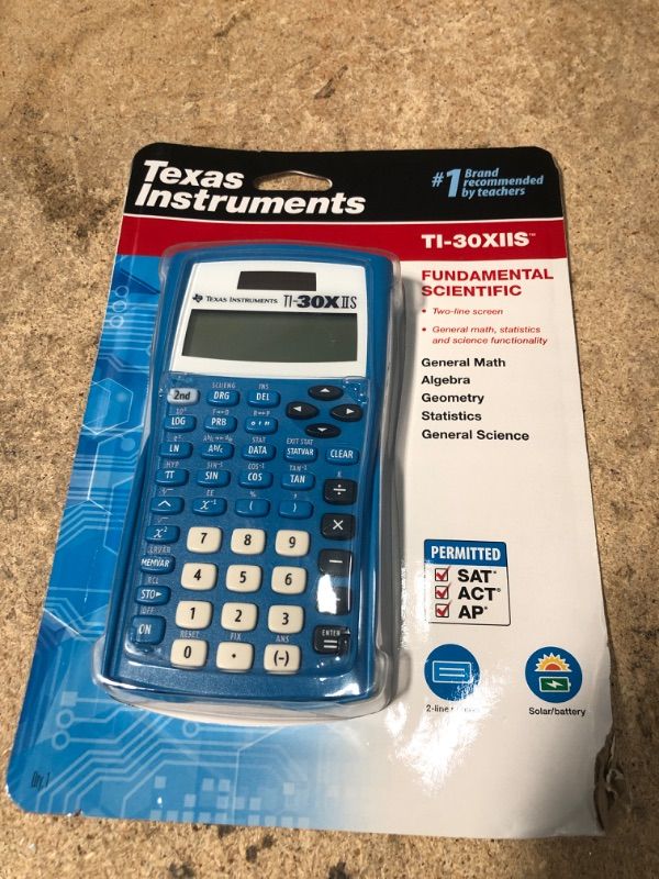 Photo 2 of Texas Instruments TI-30XIIS Scientific Calculator - Blue