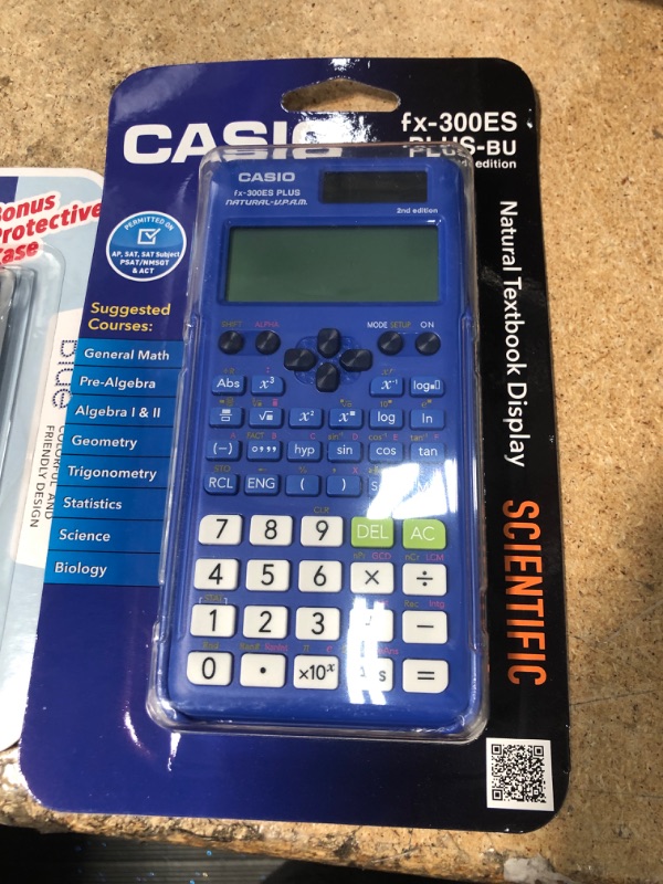 Photo 2 of Casio FX-300 Scientific Calculator - Blue