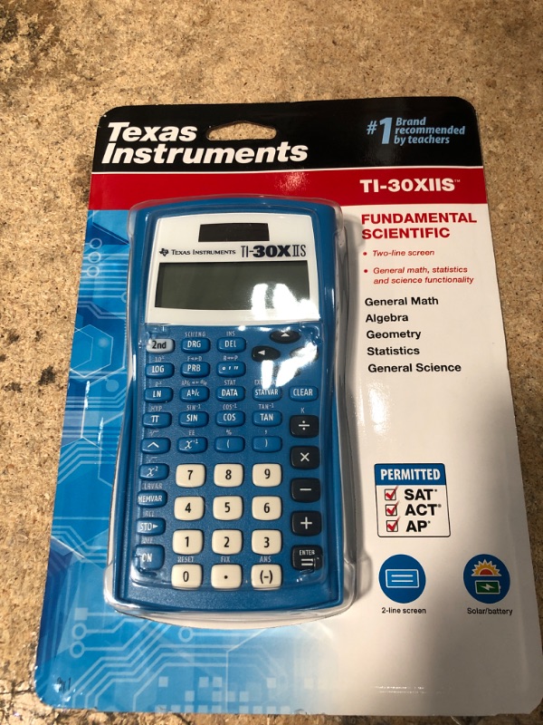 Photo 2 of Texas Instruments TI-30XIIS Scientific Calculator - Blue