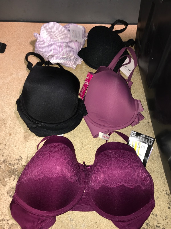 Photo 1 of Bundle of 6- assorted bras (various sizes, styles, colors) 34d, 38c, 36c 