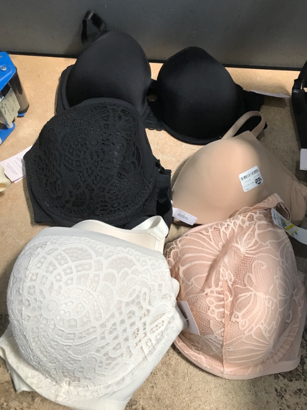 Photo 1 of Bundle of 5- assorted bras (various sizes, styles, colors) 38h, 46dd, 40d 