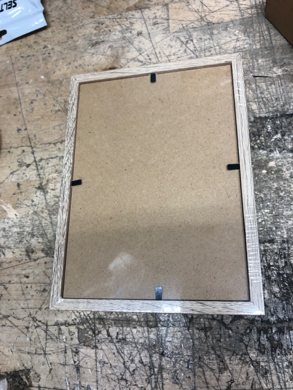 Photo 1 of 5x7 Double Picture Frame Grain Wooden Hinged Beveled Photo Frame Definition Glass 2 Vertical Openings Stand on Desktop Tabletop Wood Grain 5x7