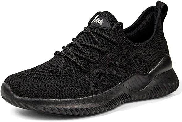 Photo 1 of AKK Womens Sneakers Tennis Shoes - Comfort Lightweight Non Slip Athletic Shoes for Gym Running Work Casual 5.5 black 