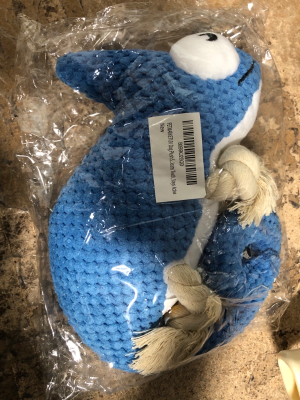 Photo 1 of PETMARKET101 Dog Plush Squeaky Toy - Durable Washable Chewing Toy - for Aggressive Dog CHEWERS, All Dog Sizes - Great Entertainment, Cleans Teeth, Stays Active