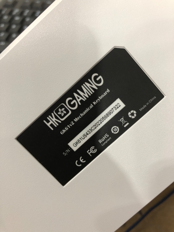 Photo 1 of HK GAMING GK61 Mechanical Gaming Keyboard - 61 Keys Multi Color RGB Illuminated LED Backlit Wired Programmable for PC/Mac Gamer Tactile
