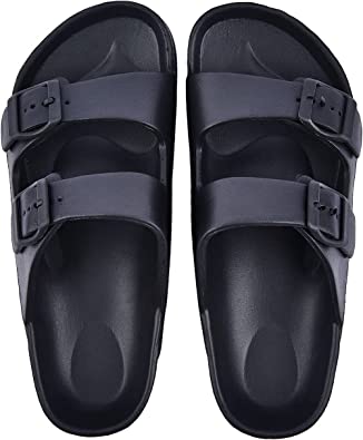 Photo 1 of AUSLAND Comfort Slides with Adjustable Double Buckle Footbed Sandals Men's  9.5 