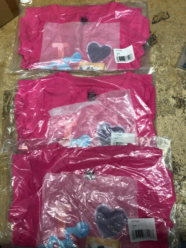 Photo 2 of *3 pack* Blue's Clues and You Girls' Toddler Short Sleeve T-Shirt 4T Pink