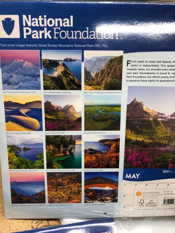 Photo 2 of 3 pack 2022 National Park Foundation Wall Calendar: 12-Month Nature Calendar & Photography Collection (Monthly Calendar)