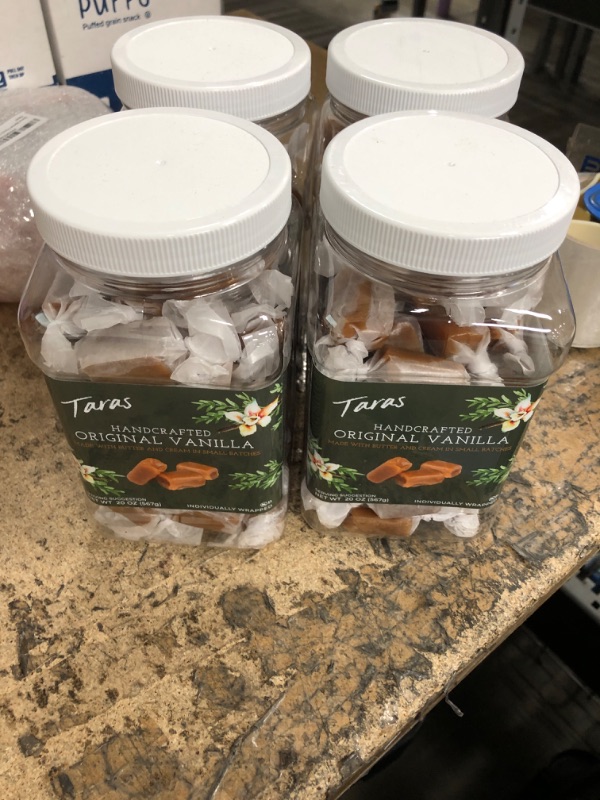 Photo 2 of 4 PACKS OF Tara's All Natural Handcrafted Gourmet Original Madagascar Vanilla Caramel, 20 Ounce & All Natural Handcrafted Gourmet Sea Salt Caramel: Small Batch, Kettle Cooked - 20 Ounce Vanilla + Sea Salt Caramel BEST BY 11/26/23