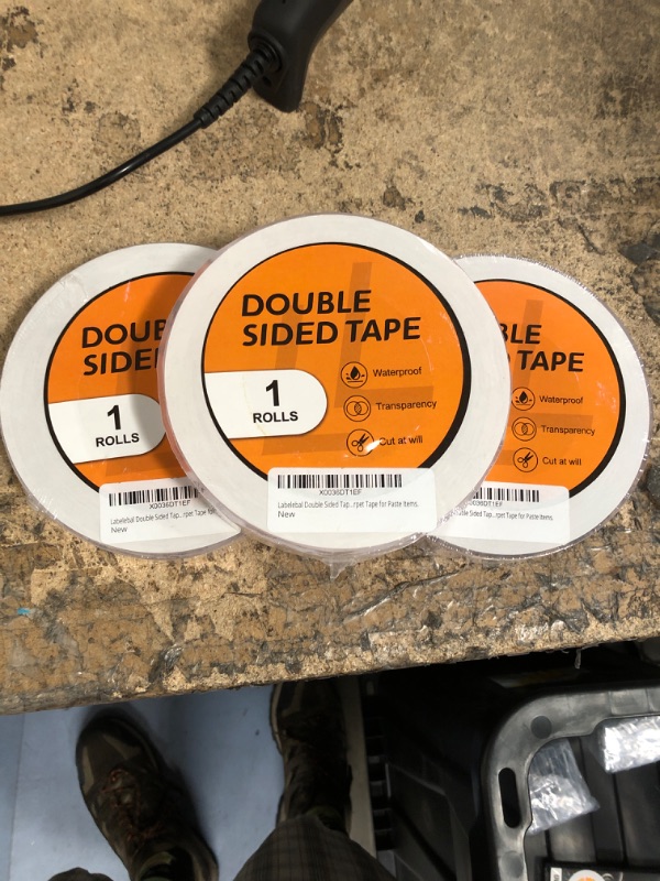 Photo 2 of 3 PACKS OF Labelebal Double Sided Tape Heavy Duty, 16.5FT Double Sided Mounting Tape,Extra Large Reusable Strong Sticky Adhesive Tape for Walls Removable Waterproof (Pack of 1) 16.5 Feet