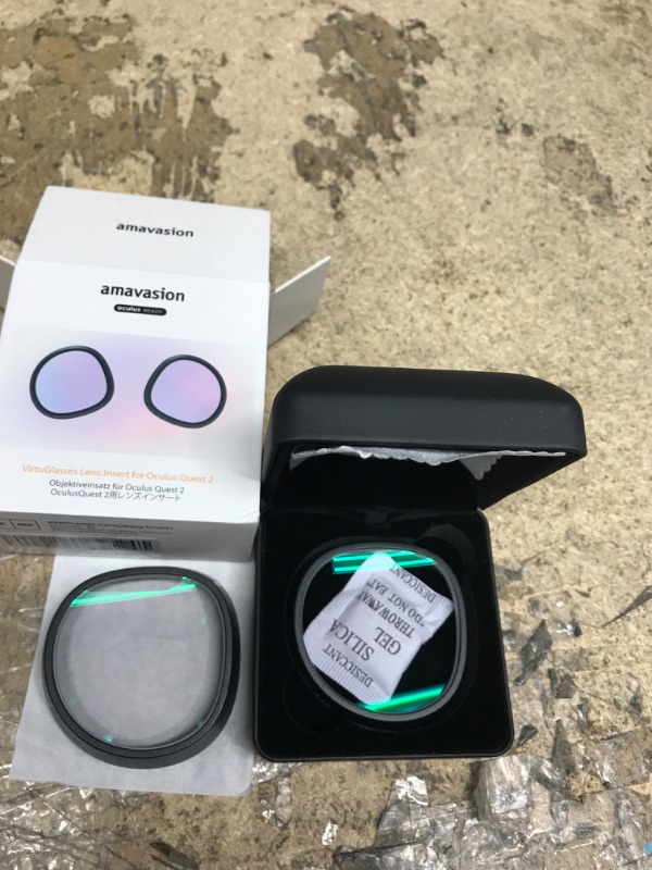 Photo 2 of Amavasion Glasses Lens Insert Compatible with Meta/Oculus Quest 2, Amavasion VR Myopia Glasses Customized Easy-to-Install Frame Plus Lens Combination SPH:-5.50(Two Lenses)