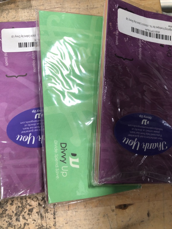 Photo 2 of (BUNDLE OF THREE) Budgeting Envelopes for Your Cash Envelope System in 12 Stylish Cardstock Colors by Divvy Up