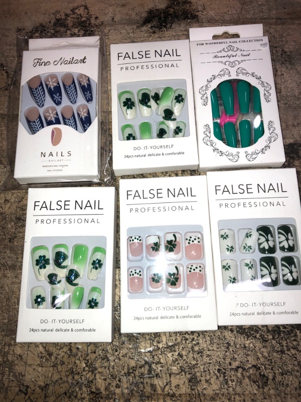 Photo 1 of 6PC Press-On False Nail Bundle 