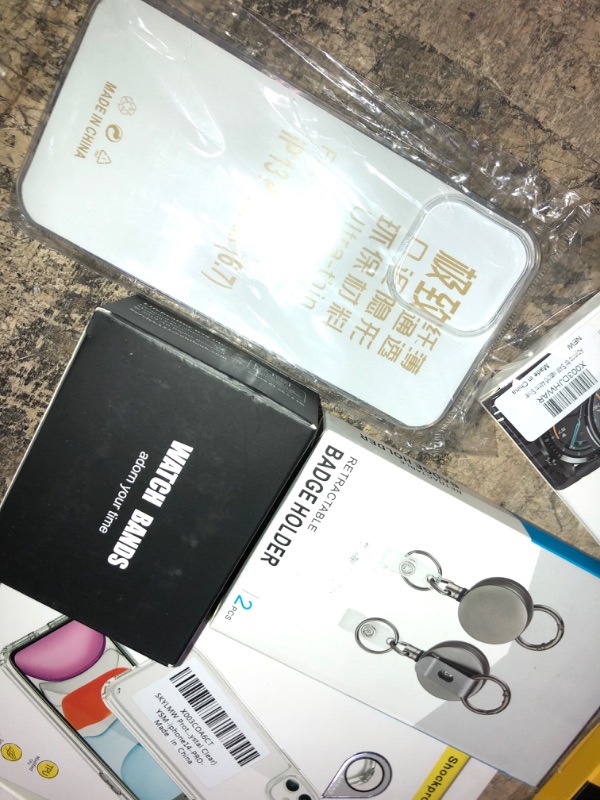 Photo 8 of 17PC Modern Technological Goods (iPhone Cases, Google Pixel Mickey Mouse Cases, Badge Holders (Retractable, Smart Watch Accessories & more!)(SEE PHOTOS+NOTES)