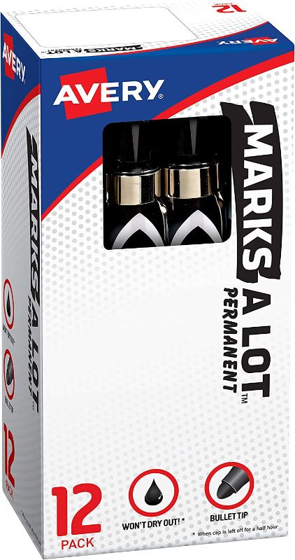 Photo 1 of AVE24878 Marks a Lot Desk-style Bullet Permanent Marker - Large (12PK)