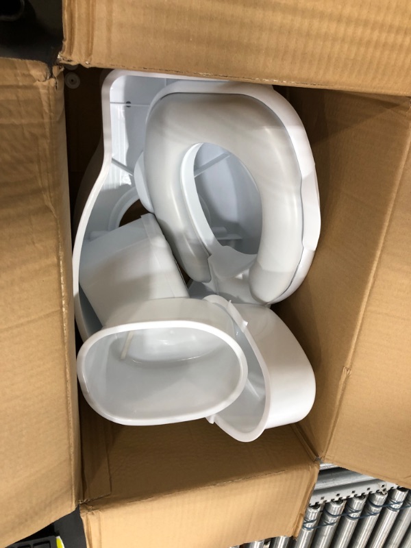Photo 2 of ***Unable to test item.***
Regalo 2-in-1 My Little Potty Training & Transition Potty, Grow with Me & On The Go, Bonus Kit, Flushing Sound, Removable Training Transition Potty Seat, Oversized Foam Soft Seat & Wipe Storage,White