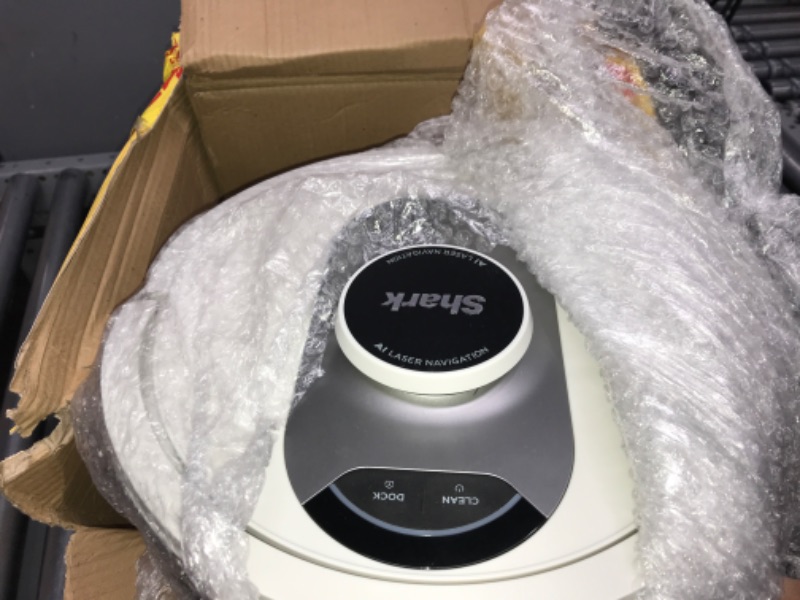 Photo 2 of Shark AV2501AE AI Robot Vacuum with XL HEPA Self-Empty Base, Bagless, 60-Day Capacity, LIDAR Navigation, Perfect for Pet Hair, Compatible with Alexa, Wi-Fi Connected, Carpet & Hard Floor WHITE