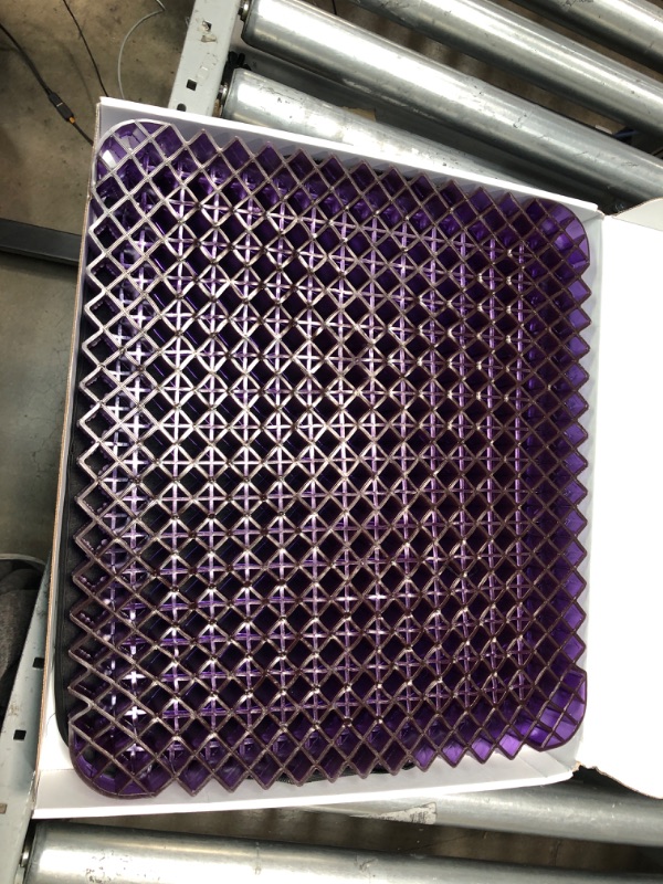 Photo 2 of Purple Royal Seat Cushion - Seat Cushion for The Car Or Office Chair - Temperature Neutral Grid