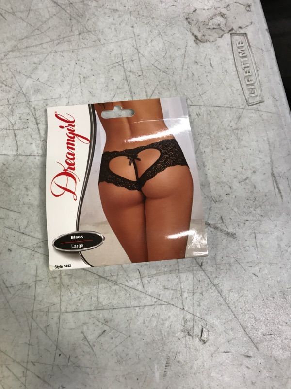 Photo 1 of Dreamgirl Womens Sweetheart Crotchless Boyshort Style-1442--- LARGE 