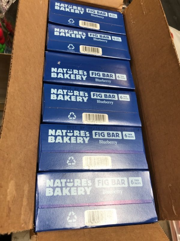 Photo 3 of FACTORY SEALED-- BB 08/16/2023---Nature's Bakery Whole Wheat Fig Bars: Blueberry 