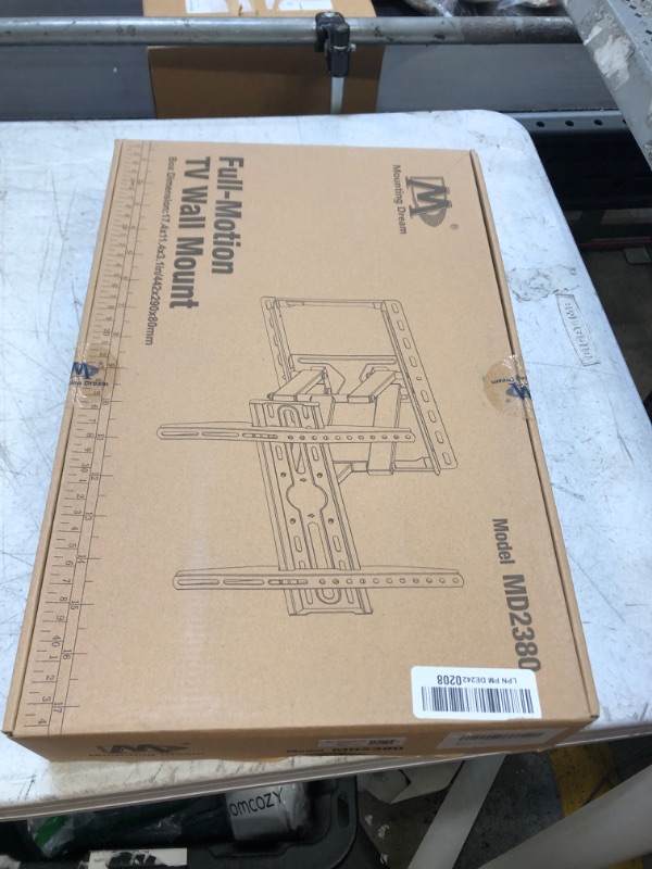 Photo 1 of Mounting Dream UL Listed TV Wall Mount for Most 32-55 inch TV, Some up to 65 inch, Full Motion TV Mount with Articulating Dual Arms, Max VESA 400x400mm, 99 lbs, Fits 16 inch Studs, MD2380