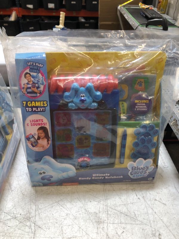 Photo 2 of Blue’s Clues & You! Ultimate Handy Dandy Notebook, Interactive Kids Toy with Lights and Sounds, Blue's Clues Game, by Just Play