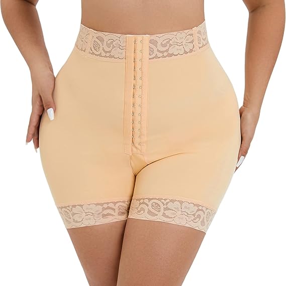 Photo 1 of Aintmax Butt Lifter Panties Body Shaper for Women Tummy Control Shapewear Strapless Fajas Shorts Butt Lifting Boyshorts, SIZE XL 