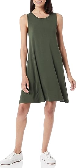 Photo 1 of Amazon Essentials Women's Tank Swing Dress (Available in Plus Size), SIZE L 