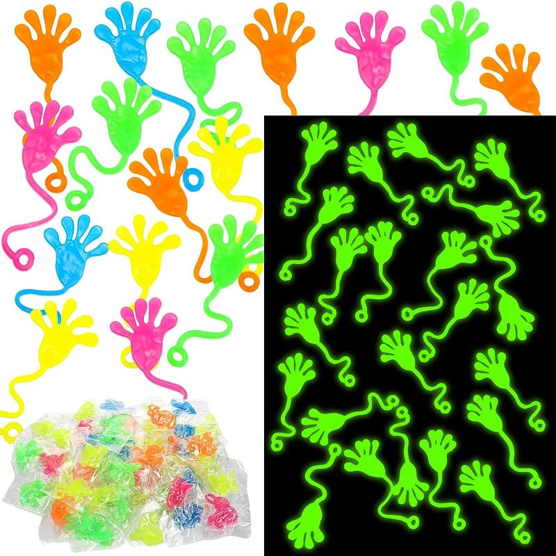 Photo 1 of Chitidr 200 Pcs Sticky Hands Stretchy Sensory Toys Glow in the Dark Glitter Mini Sticky Fingers Fun Goody Bag Stuffers Party Favor Supplies for Boys Girls Birthday Gift Bag Classroom Prize
Brand: Chitidr