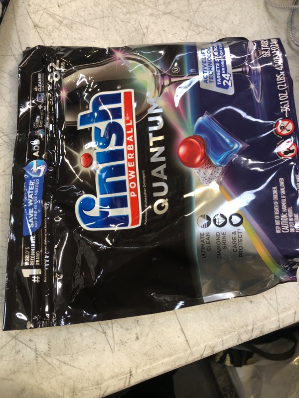Photo 2 of Finish - Quantum - 82ct - Dishwasher Detergent - Powerball - Ultimate Clean & Shine - Dishwashing Tablets - Dish Tabs (Packaging May Vary)