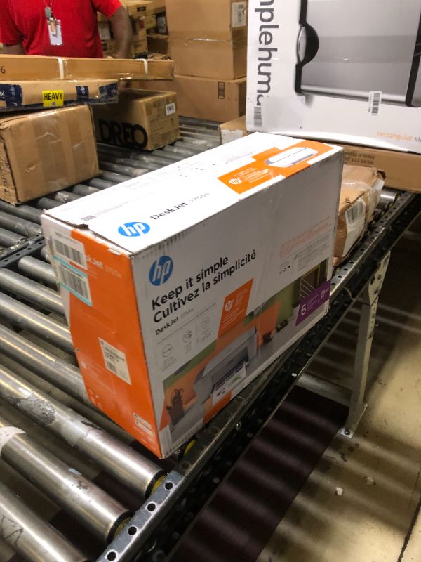 Photo 3 of HP DeskJet 2755e Wireless Color All-in-One Printer with bonus 6 months Instant Ink (26K67A), white