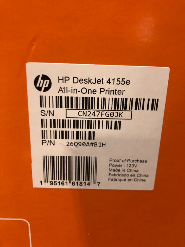 Photo 4 of HP DeskJet 4155e Wireless Color All-in-One Printer & 67XL Tri-Color High-Yield Ink Cartridge | 3YM58AN & 67XL Black High-Yield Ink Cartridge | 3YM57AN Printer + Tri-color Ink + Black Ink