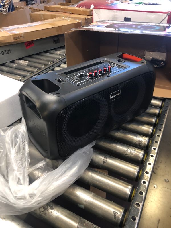 Photo 2 of Dolphin New Upgraded 2023 SP-2600RBT Portable Bluetooth Speaker - Crisp Sound & BASS - Dual 6.5" Woofer, 1" Tweeter, Boombox