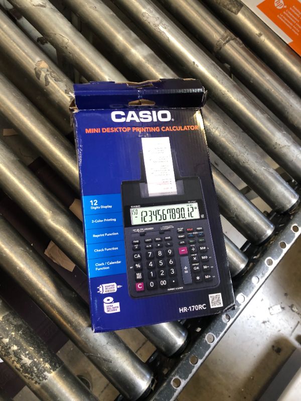 Photo 2 of Casio HR-170RC Plus, Min-Desktop Printing Calculator (New Version of The HR-100TM)