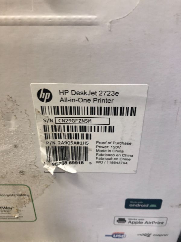 Photo 2 of HP DeskJet 2723e All-in-One Printer