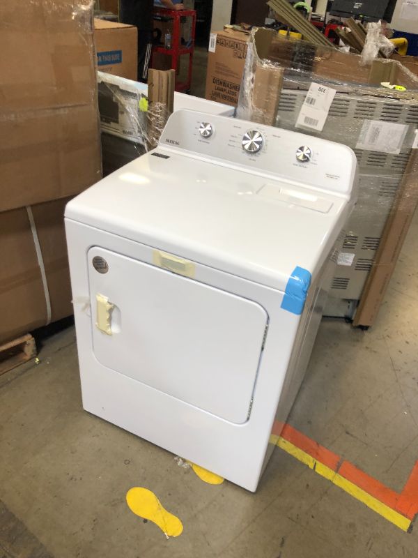 Photo 2 of Maytag 7-cu ft Electric Dryer (White)
