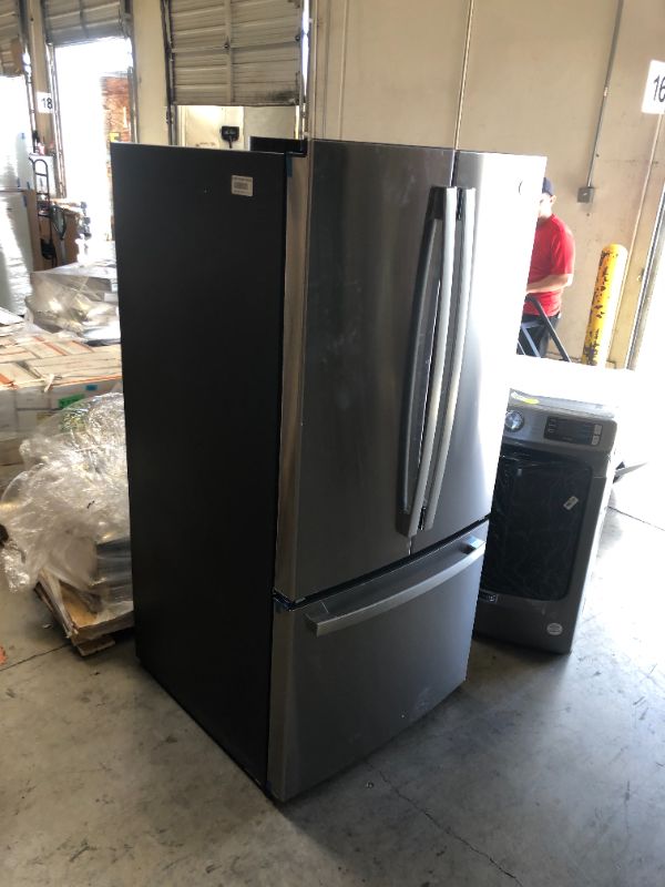 Photo 2 of GE 24.8-cu ft French Door Refrigerator with Ice Maker (Stainless Steel) ENERGY STAR