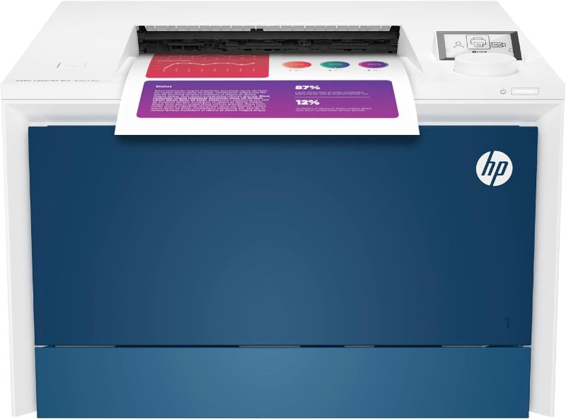 Photo 1 of HP Color LaserJet Pro 4201dw Wireless Printer, Print, Fast speeds, Easy setup, Mobile printing, Advanced security, Best-for-small teams,white
