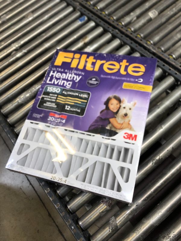 Photo 2 of 3M NDP03-4S-4 Ultra Allergen Reduction Deep Pleated Air Filter, 20x25x4-In.