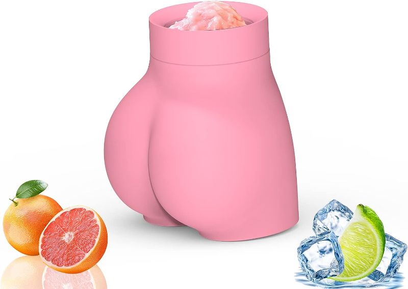 Photo 1 of 
NORBOE Silicone Female Hip Cup,Tik Tok Magic Quick Smoothie Cup, Homemade Slush and Shake Maker Cup for Ice Cream Maker, Milkshake - Pink