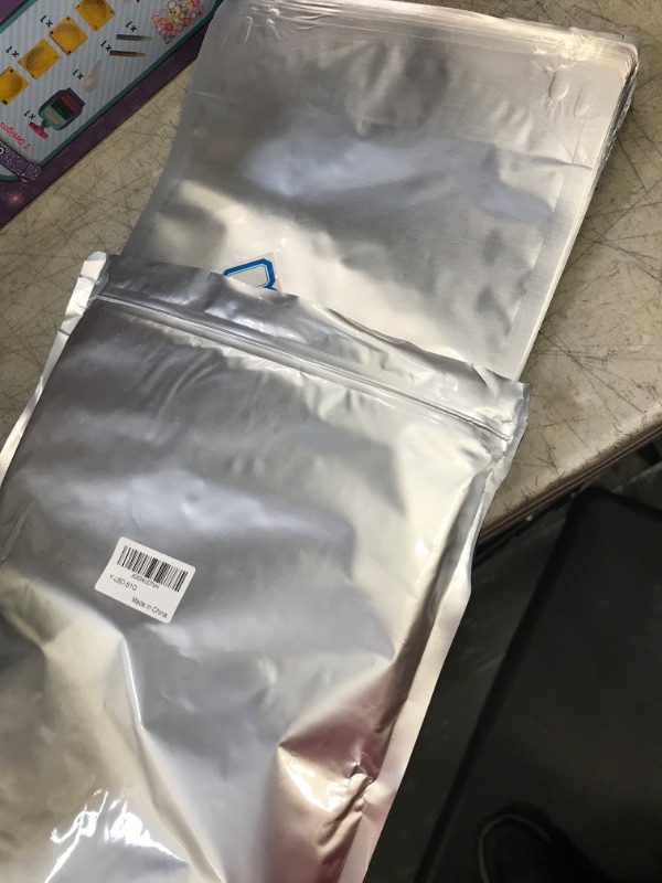 Photo 2 of 1 Gallon Mylar Bags for Food Storage with Oxygen Absorbers 300cc and Labels, Stand Up Zipper Pouches Reusable Heat Sealable Mylar Bags Vacuum Sealer for Long Term Food Storage (10"x14", 8.7 Mil, 40 Pack) https://a.co/d/2gYnGuu