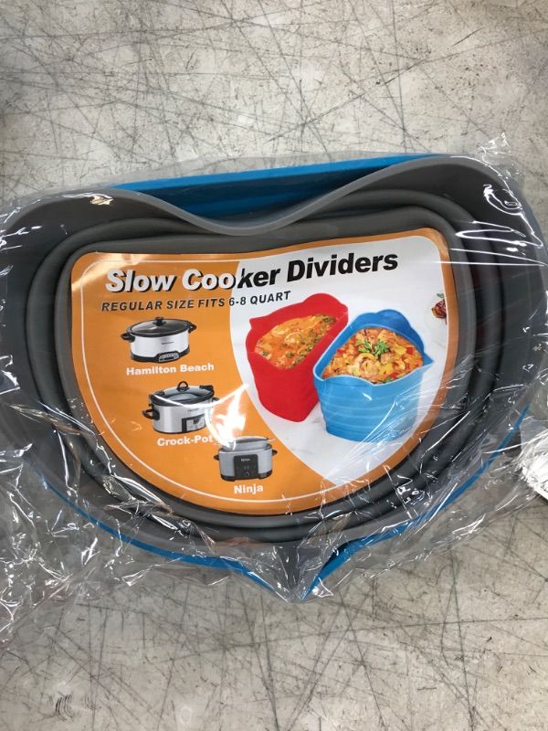 Photo 2 of (2PCS)HYSPOVIAN Silicone Slow Cooker Liners Compatible with Crockpot, Hamilton Beach, Elite Gourmet, Bella 6,7,8QT - Food-Grade Material, Easy Cleanup, Reusable, Eco-Friendly. Leak-Proof Alternative to Disposable Liners

