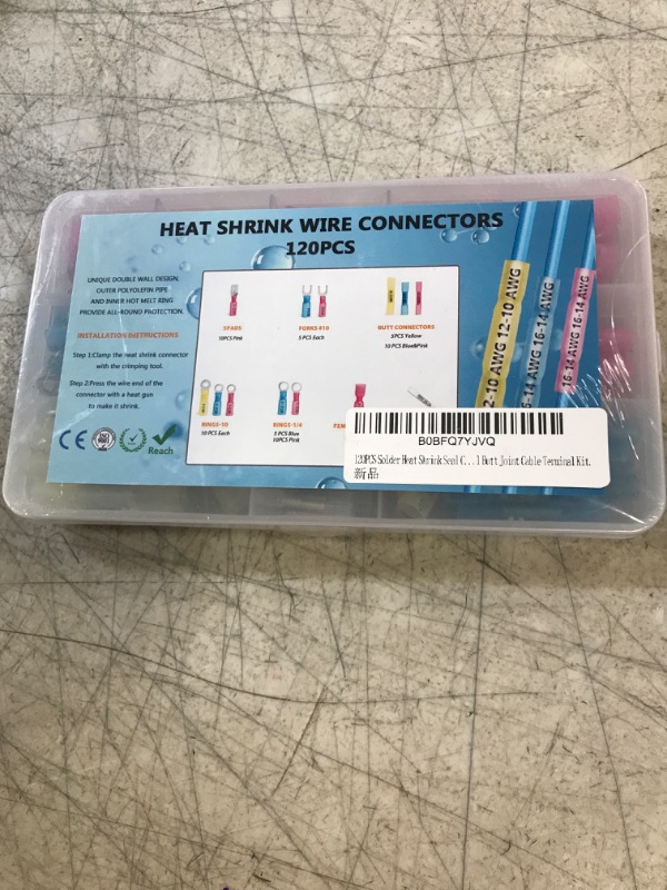 Photo 2 of 120PCS Heat Shrink Wire Connectors,Heat Shrink Butt Connector,Self-Welding Marine Waterproof and Wear-Resising Connector Terminal Insulation Ring Butt Connector